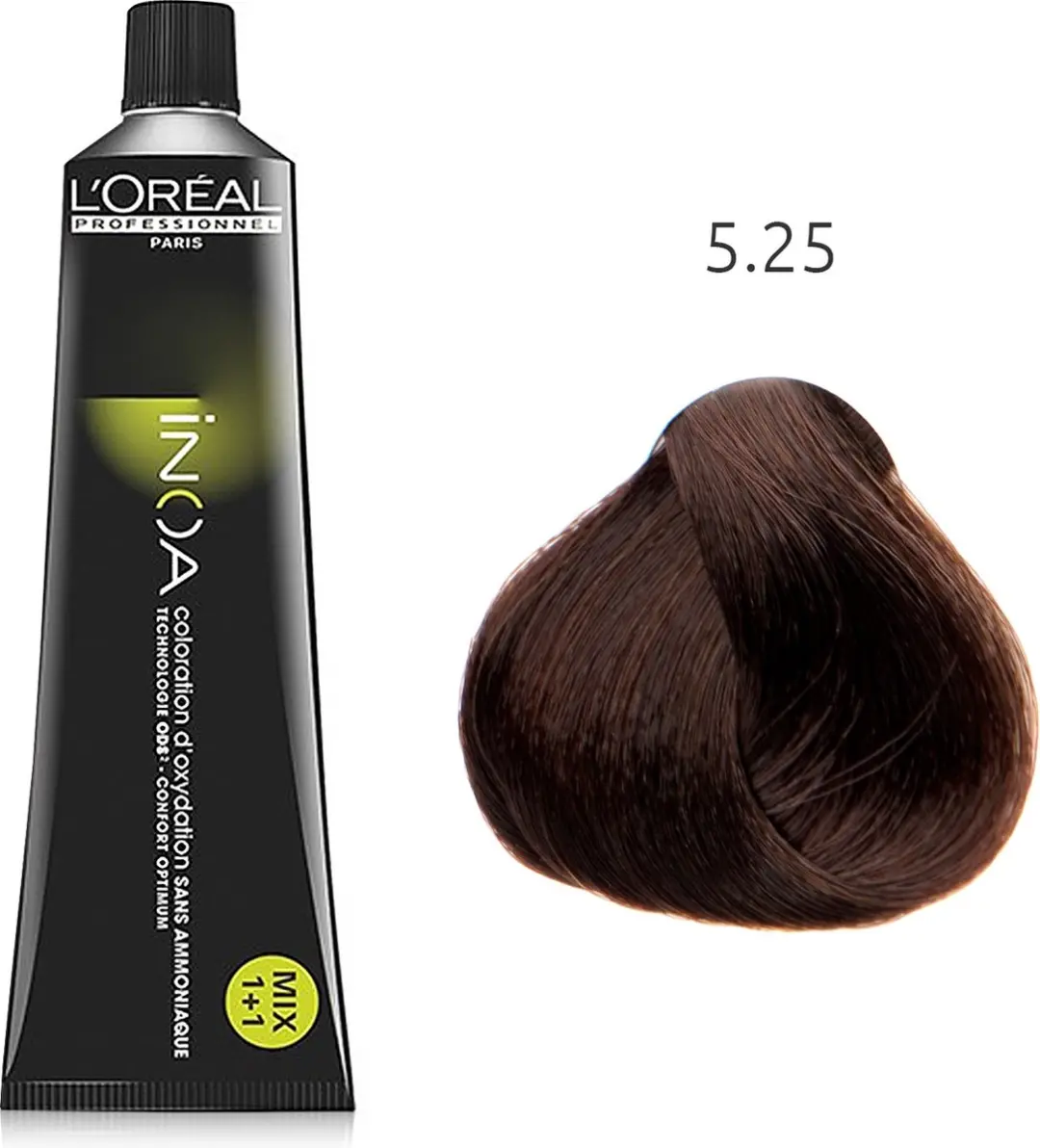 L'Oréal Paris INOA 5.25 Licht Parelmoer Mahoniebruin 60ml