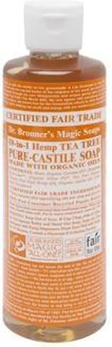 Dr. Bronner's Tea Tree Vloeibare Zeep 240ml - afbeelding 6 van 6