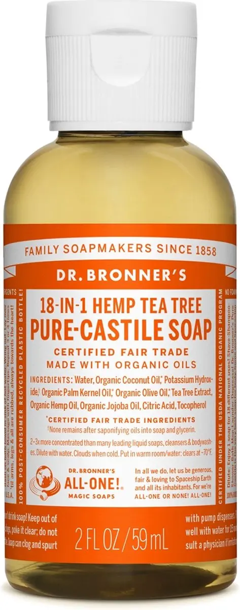 Dr. Bronner's Tea Tree Vloeibare Zeep 240ml