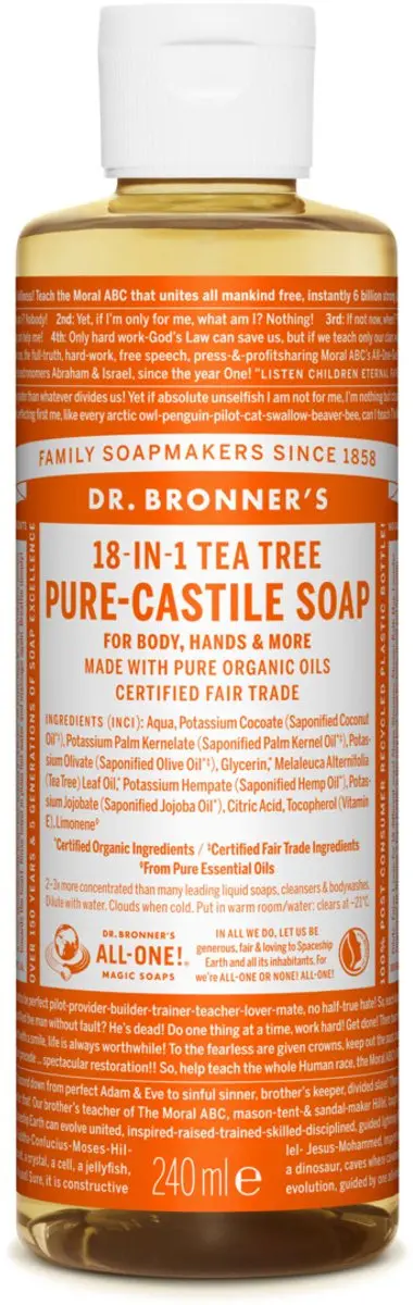 Dr. Bronner's Tea Tree Vloeibare Zeep 240ml