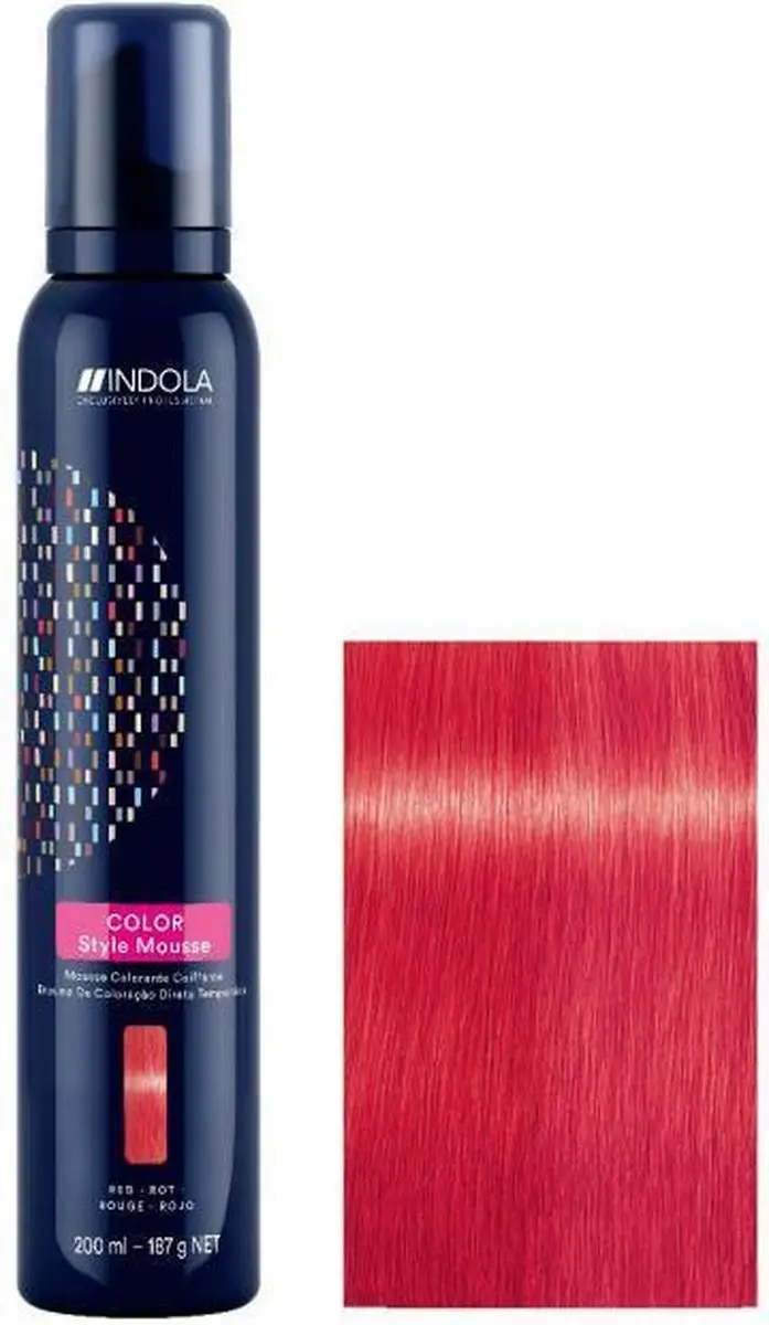 Indola Color Style Mousse Rood - 200ml