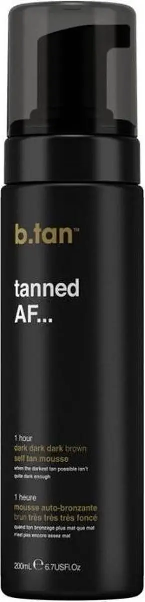 b.tan Tanned AF Zelfbruiningsmousse Donker 200ml