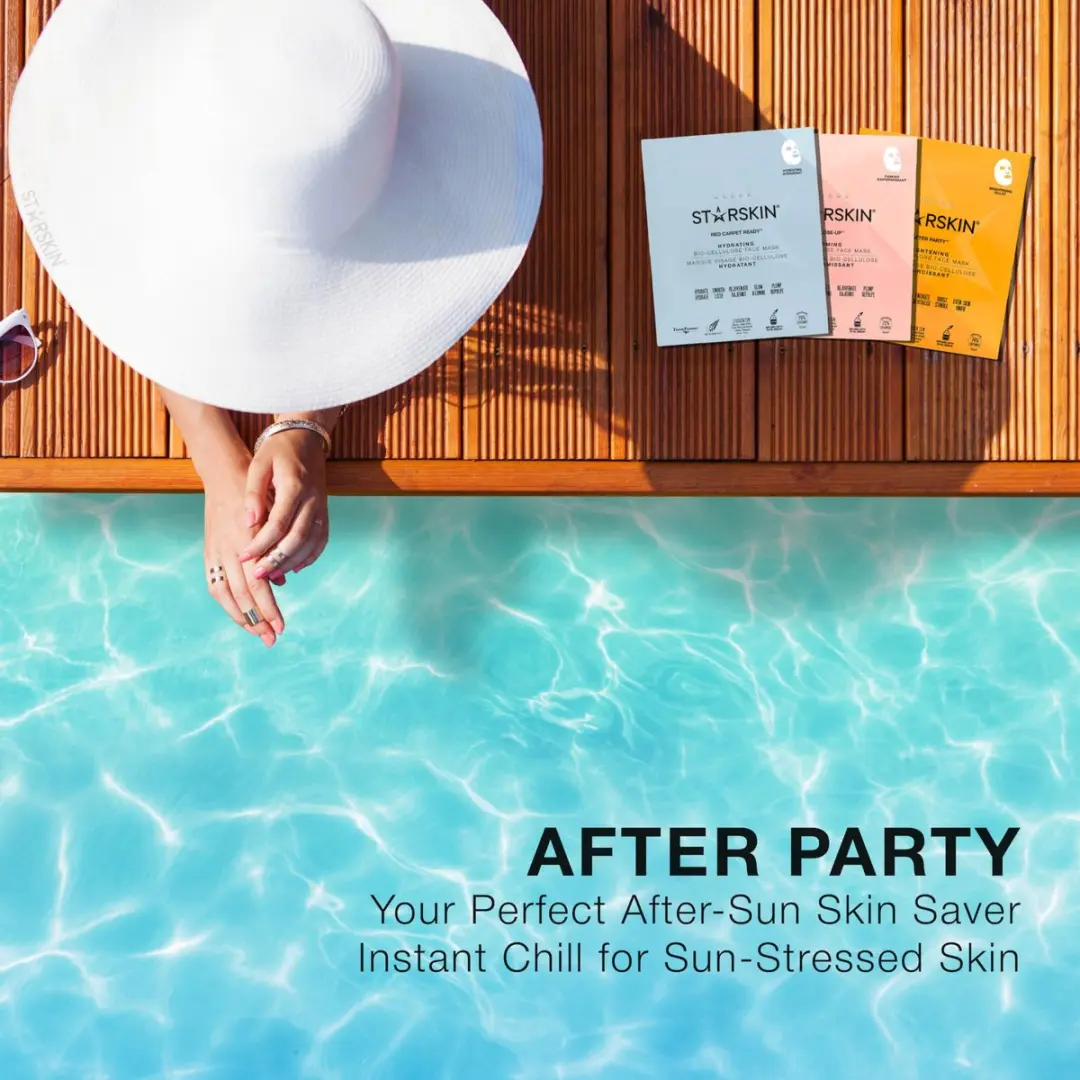 Starskin After Party Sheet Mask - 4 Stuks 30ml Geel