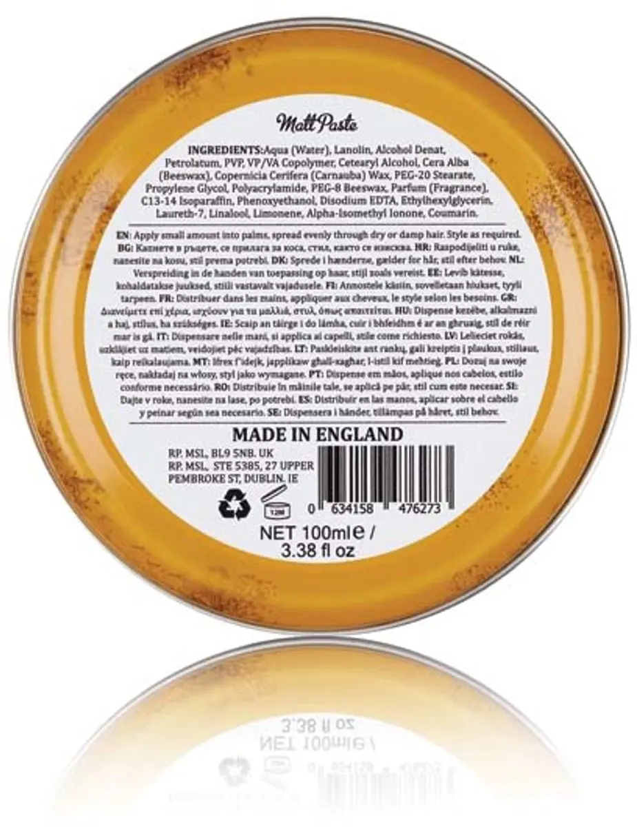 Dapper Dan Matt High Hold Paste 100ml