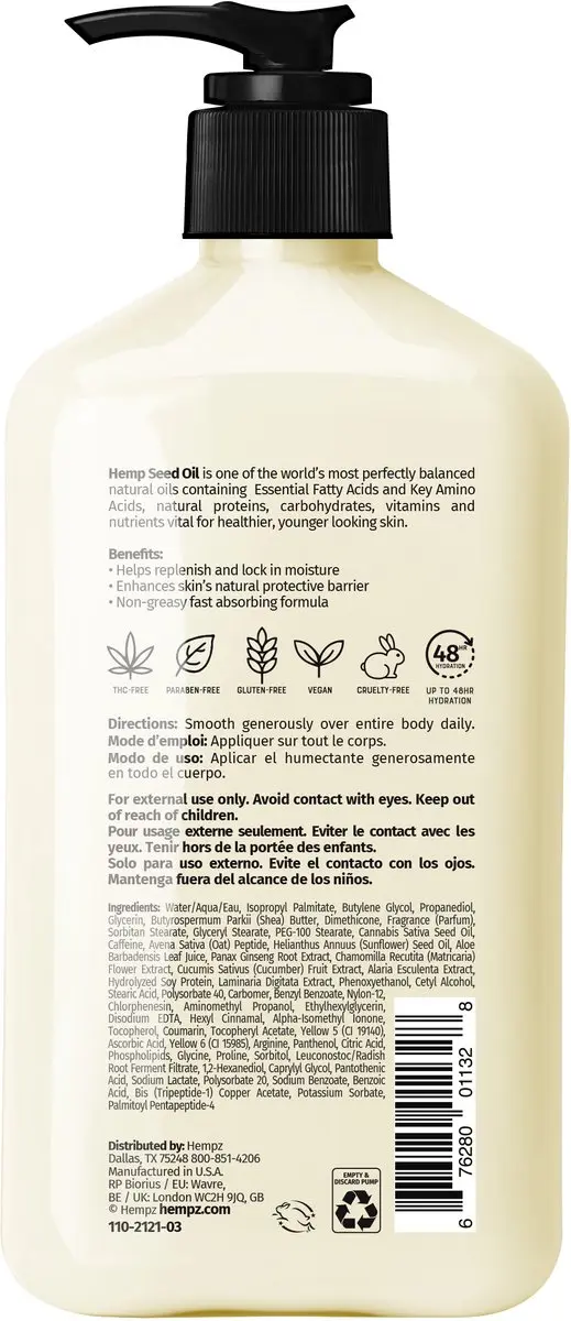 Hempz Original Age Defying Herbal Body Moisturizer 500ml