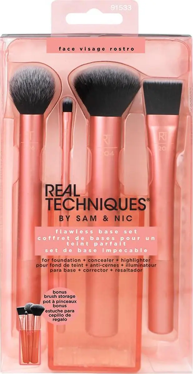 Real Techniques Flawless Base Set - 5 Stuks Oranje