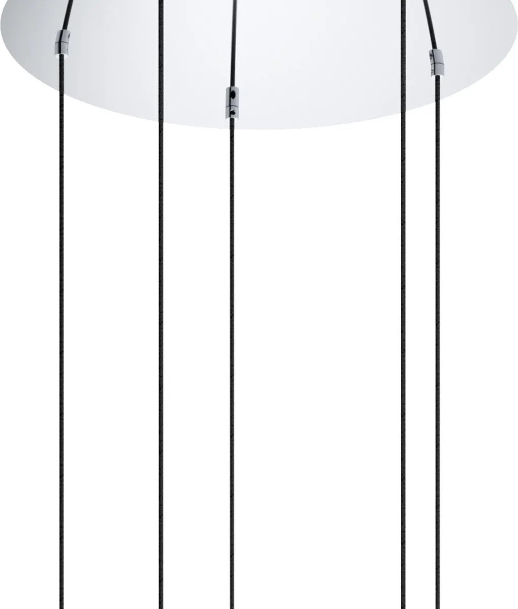 Eglo Albarino Hanglamp 5xE27 - Ø55,5cm - Chroom