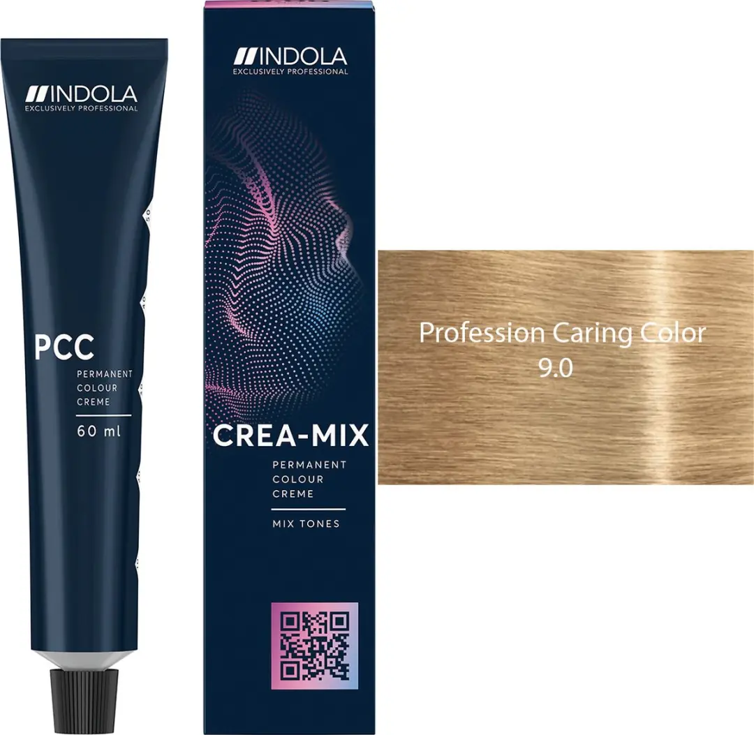 Indola Profession Permanent Caring Color 9.0 Zwart 60ml