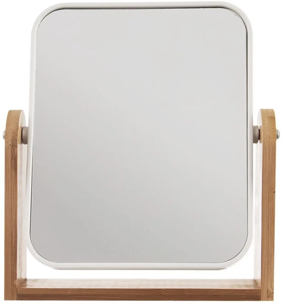 Orion Whitney Make-upspiegel 18x20cm - Dubbelzijdig - Bamboe Standaard