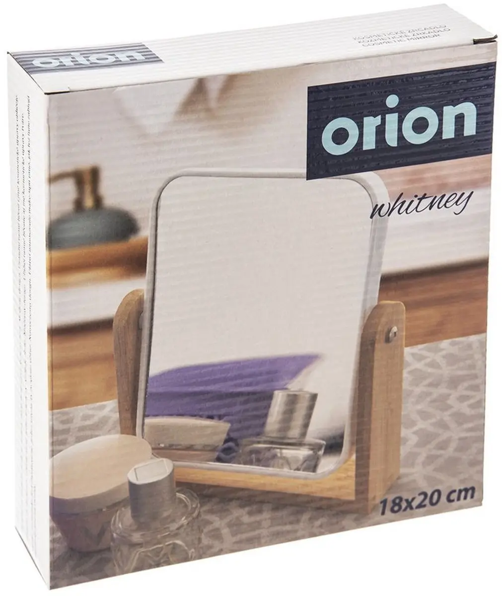 Orion Whitney Make-upspiegel 18x20cm - Dubbelzijdig - Bamboe Standaard