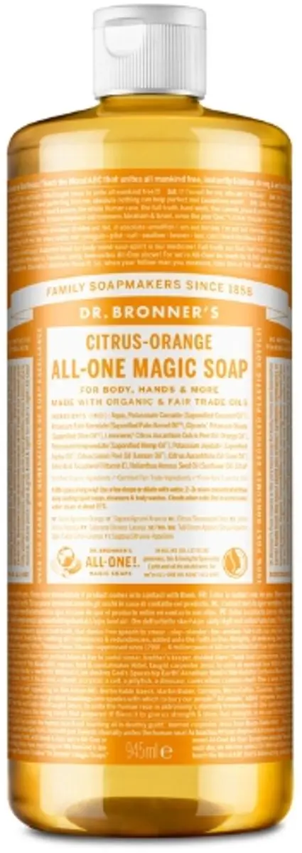 Dr. Bronner's Vloeibare Zeep Citroen/Orange 945ml