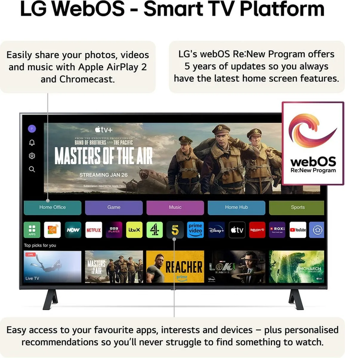 LG 55NANO82T6B 55 inch 4K Nanocell LED TV - Zwart
