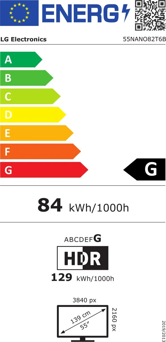 LG 55NANO82T6B 55 inch 4K Nanocell LED TV - Zwart