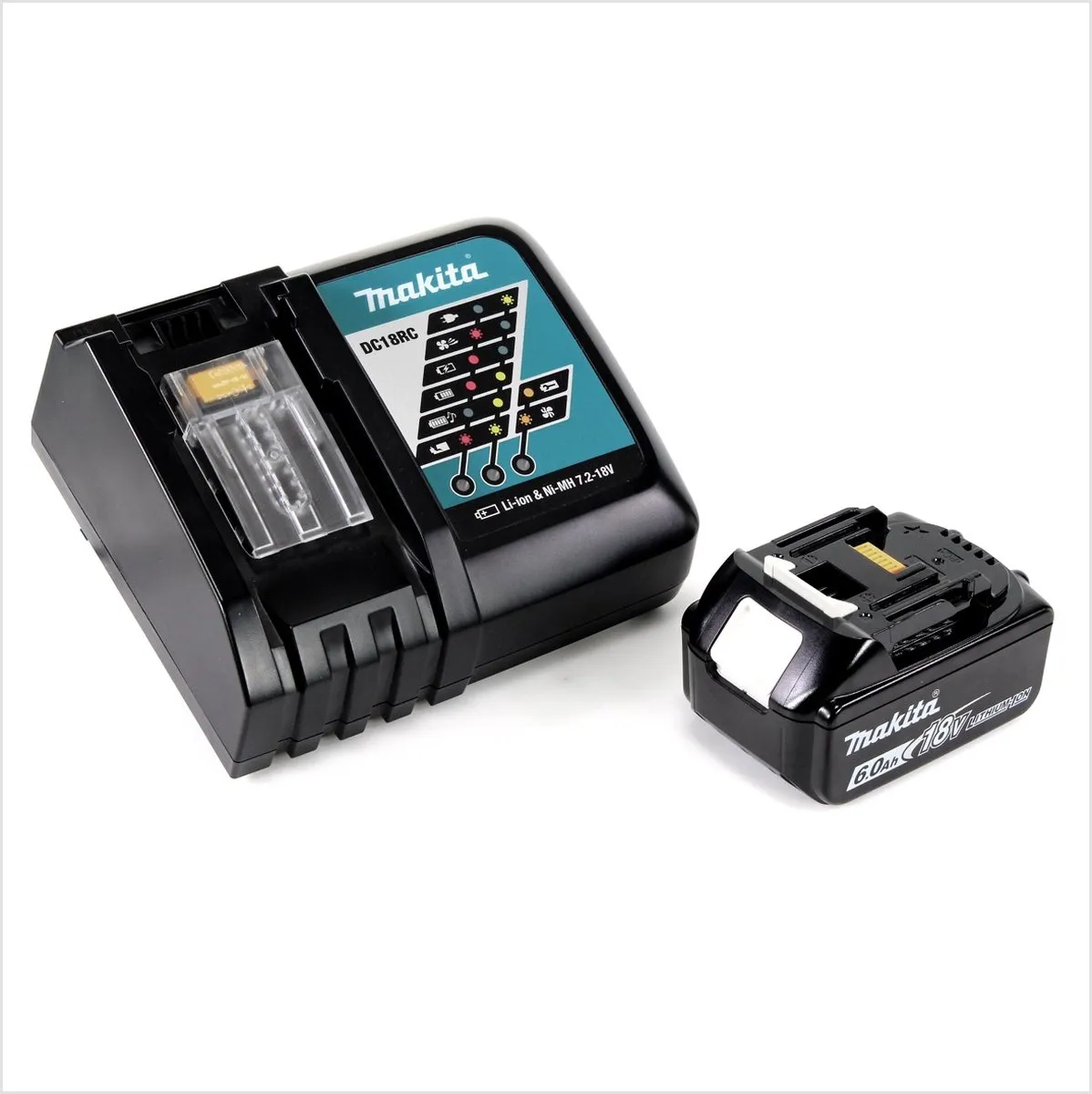 Makita Power Source Kit 18V BL1860B + DC18RC - 6,0Ah