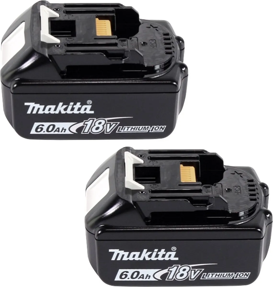 Makita Power Source Kit 18V - 2x BL1860B 6.0Ah + DC18SH Lader + Makpac
