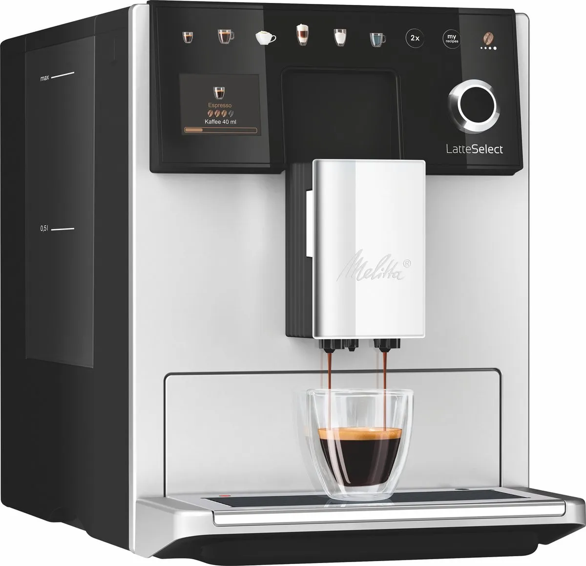 Melitta Latte Select F630-211 Volautomaat Espressomachine - Zilver