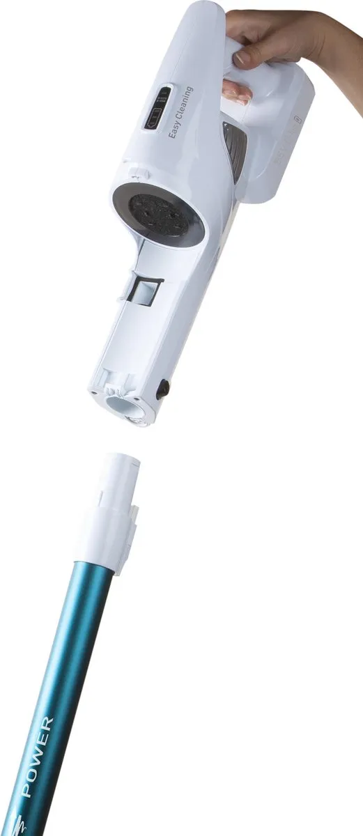 Domo DO233SV Steelstofzuiger Draadloos 2-in-1 - 18.5V - Blauw/Wit
