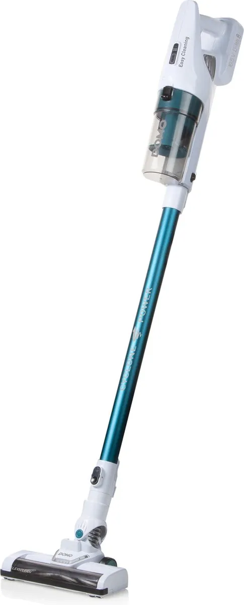 Domo DO233SV Steelstofzuiger Draadloos 2-in-1 - 18.5V - Blauw/Wit