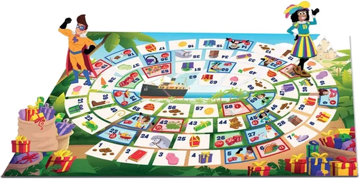 Clementoni De Club van Sinterklaas Ganzenbord - 2-6 Spelers - afbeelding 6 van 6