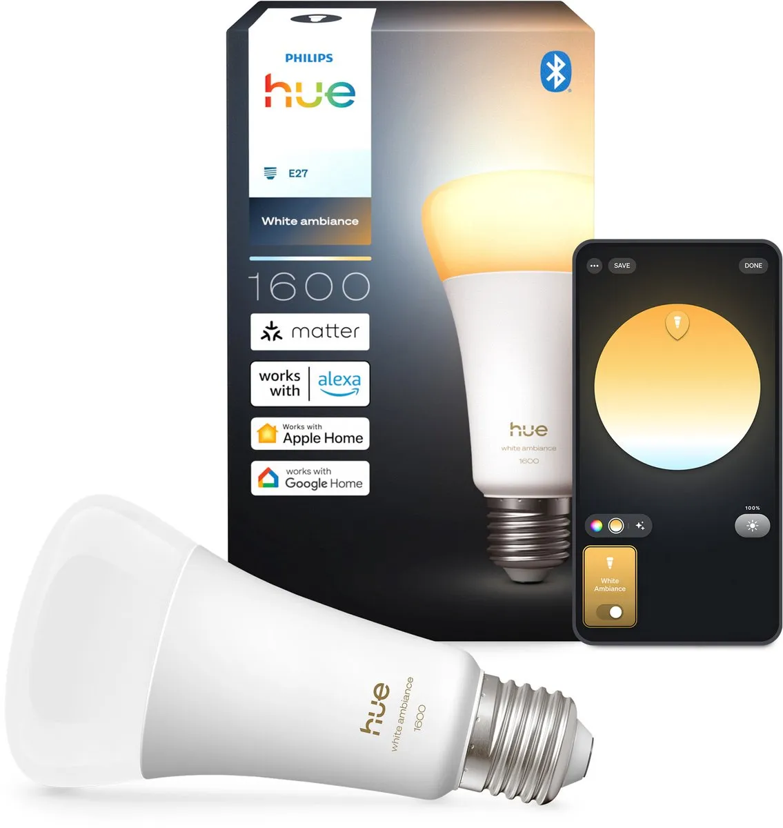 Philips Hue Slimme LED A67 RGBW - 11.8W Mat - E27