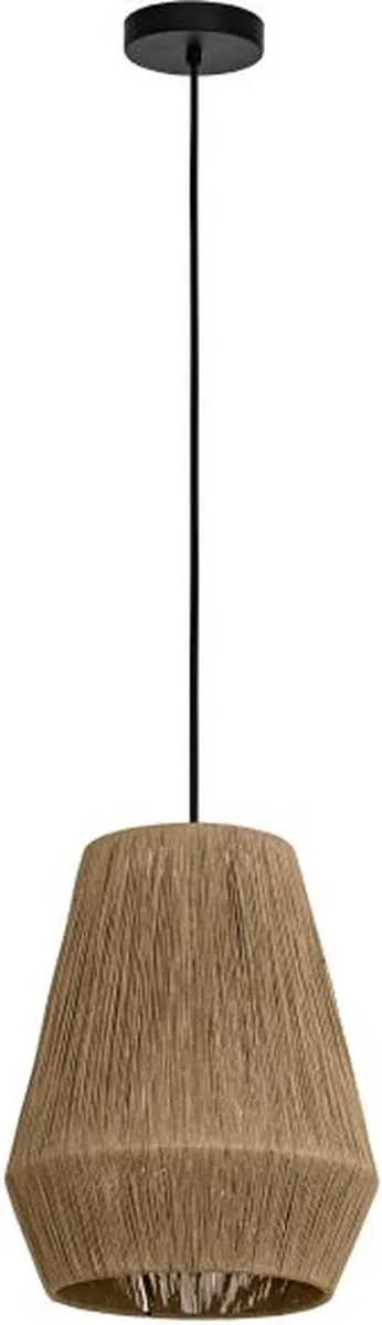 Eglo Alderney Hanglamp E27 - Ø30cm - Zwart/Bruin