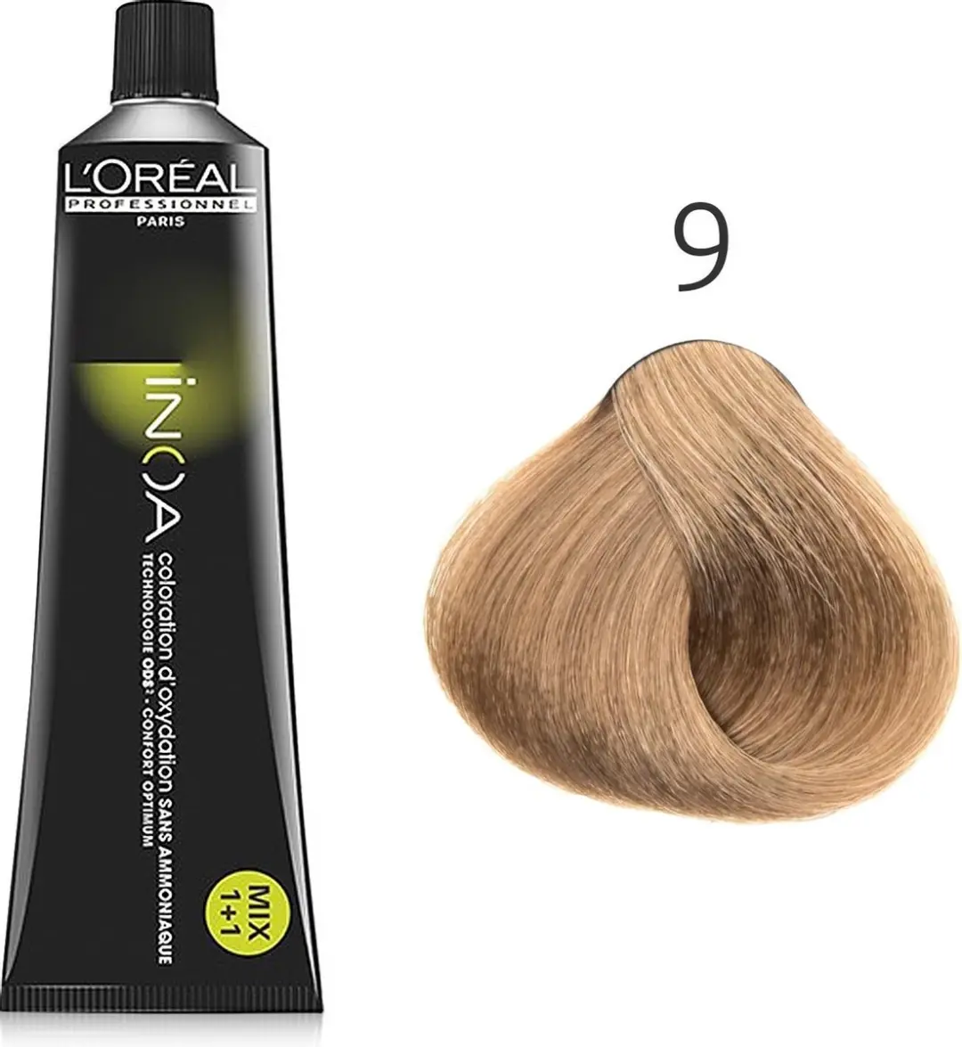 L'Oréal Paris INOA Haarkleuring 60ml - Kleur 9