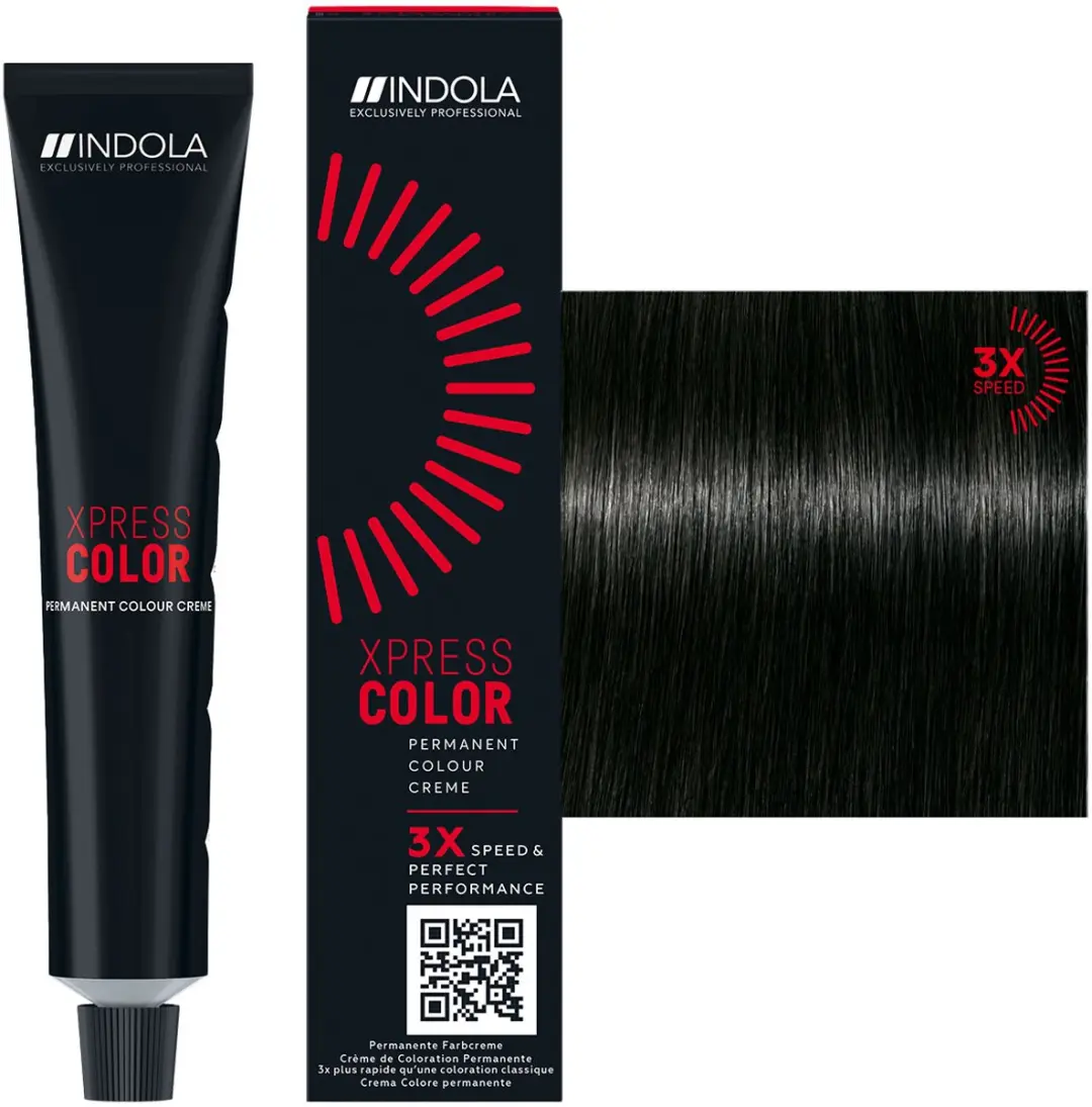 Indola XpressColor 3.0 Permanent Haarkleuring 60ml - Zwart