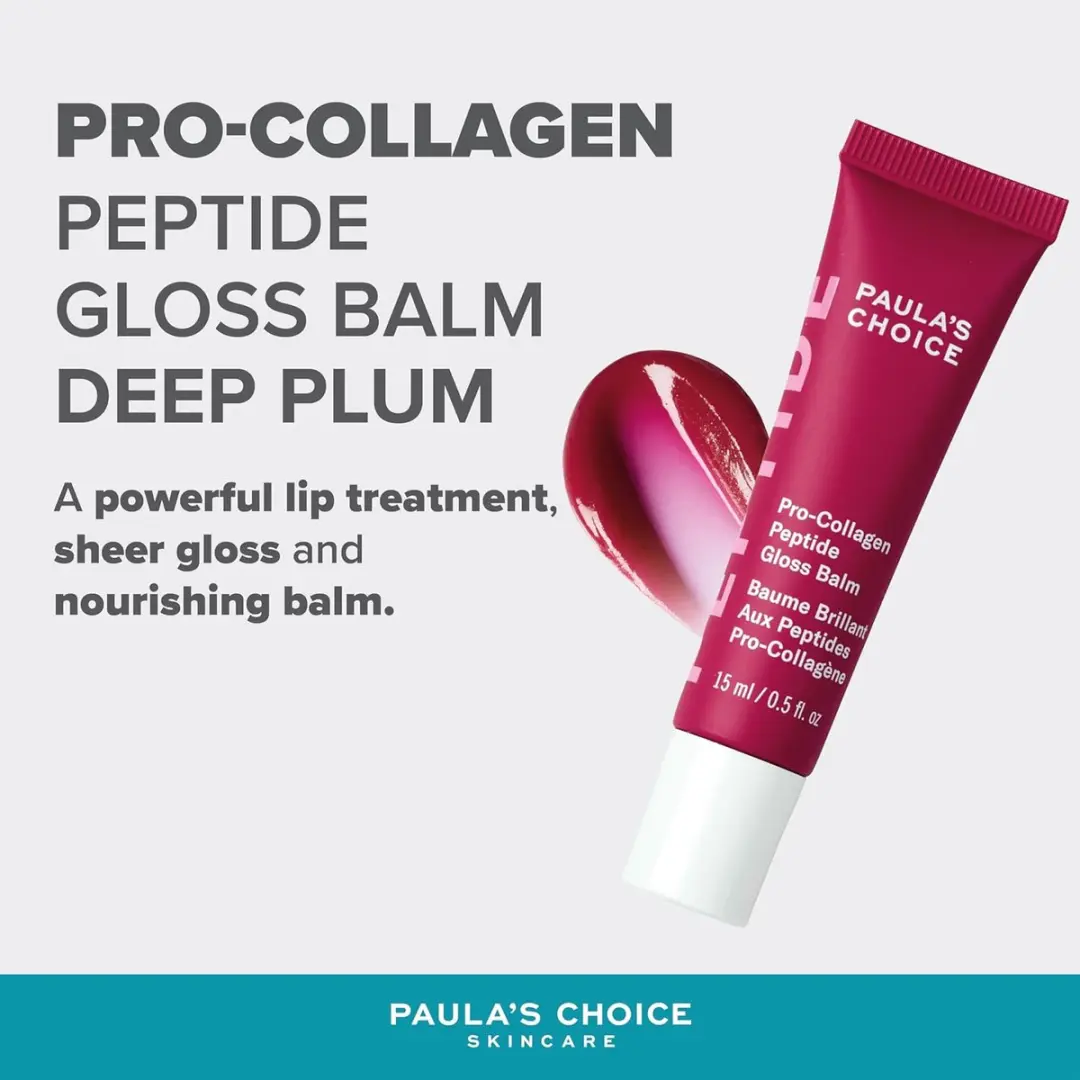 Paula's Choice Pro-Collagen Peptide Gloss Balm Deep Plum 15ml