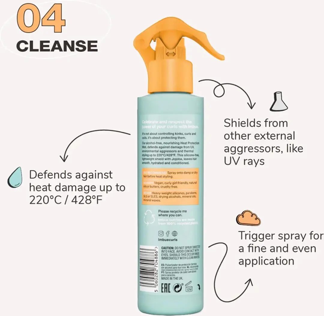 Imbue Curl Defending Heat Protection Mist 200ml