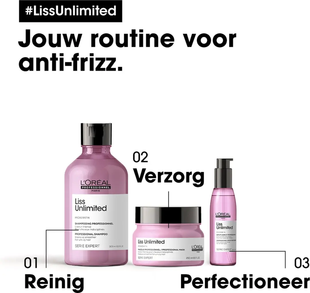 L'Oréal Professionnel Liss Unlimited Haarmasker 250ml - afbeelding 6 van 6
