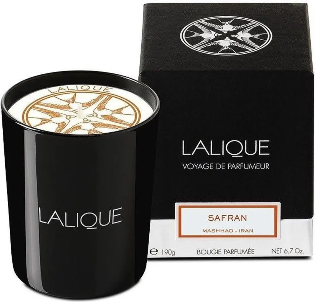 Lalique Candle Safran Mashhad 190g - Zwart