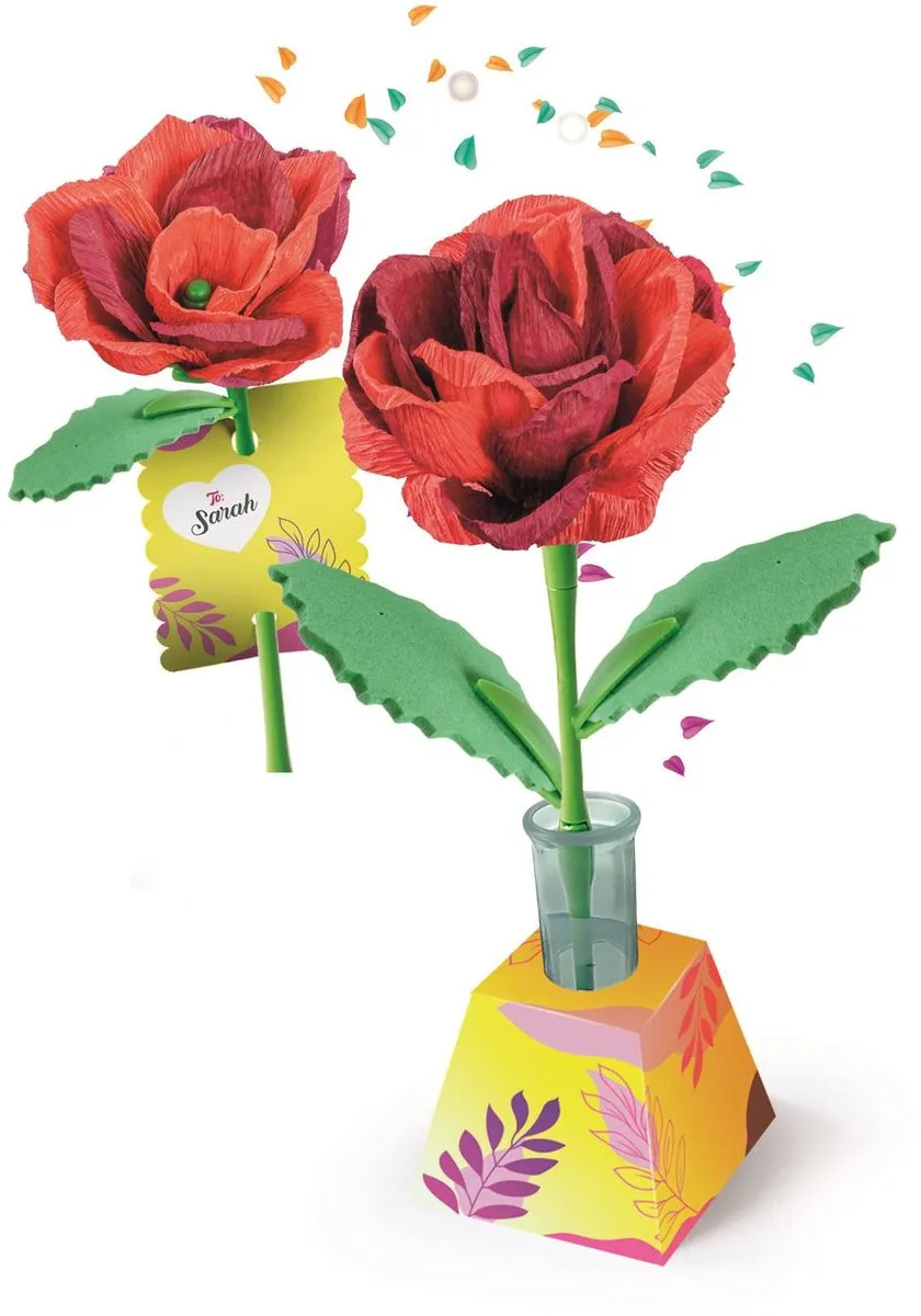 Clementoni iDea Geurende Bloemen Maken - Roos - 2 Stuks