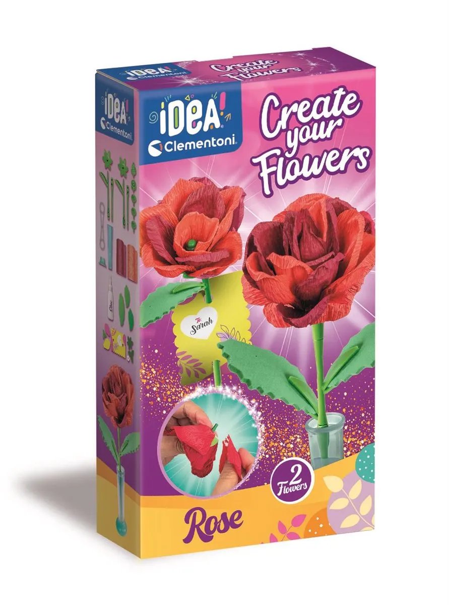 Clementoni iDea Geurende Bloemen Maken - Roos - 2 Stuks