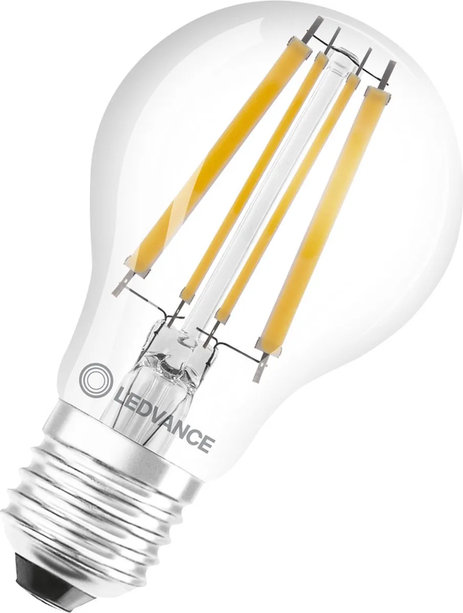 LEDVANCE Classic E27 Peer Filament 11W 1521lm - Zeer Warm Wit - afbeelding 5 van 6