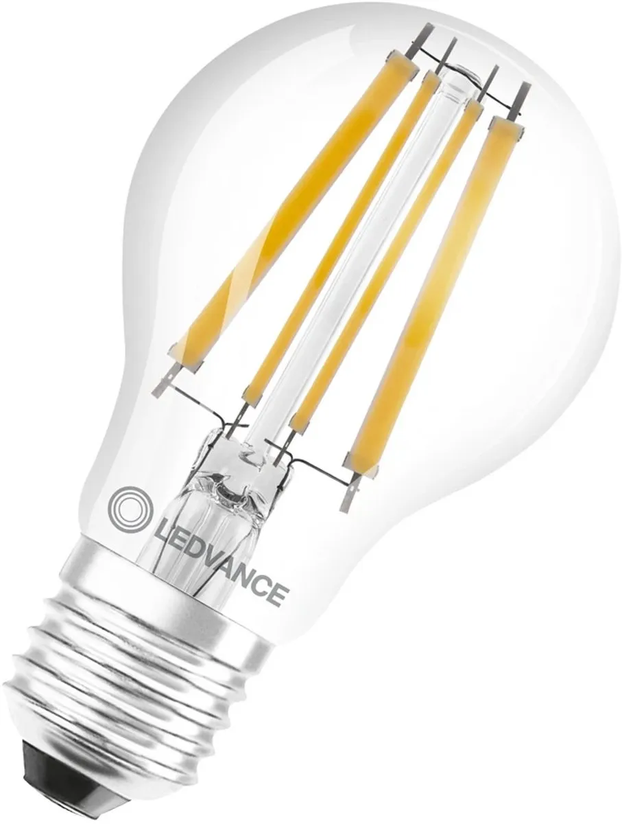 LEDVANCE Classic E27 Peer Filament 11W 1521lm - Zeer Warm Wit - afbeelding 6 van 6