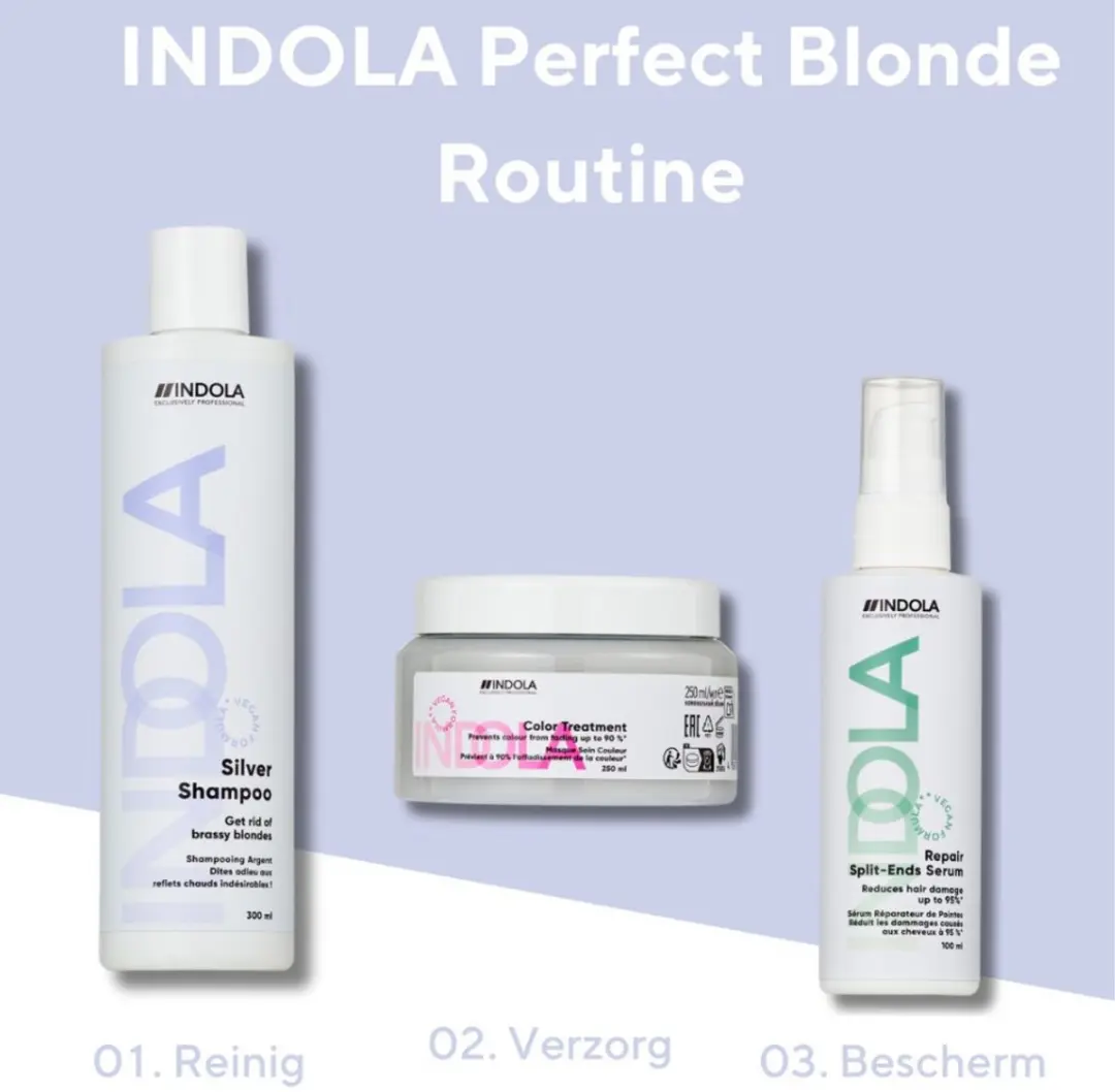 Indola Silver Shampoo 1L - Voor geblondeerd/gekleurd haar