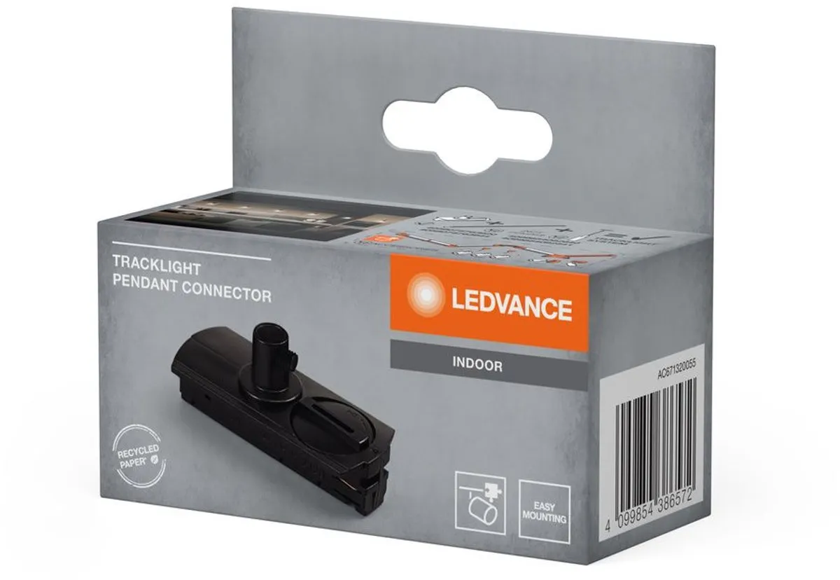 LEDVANCE Tracklight Pendelverbinder - Zwart
