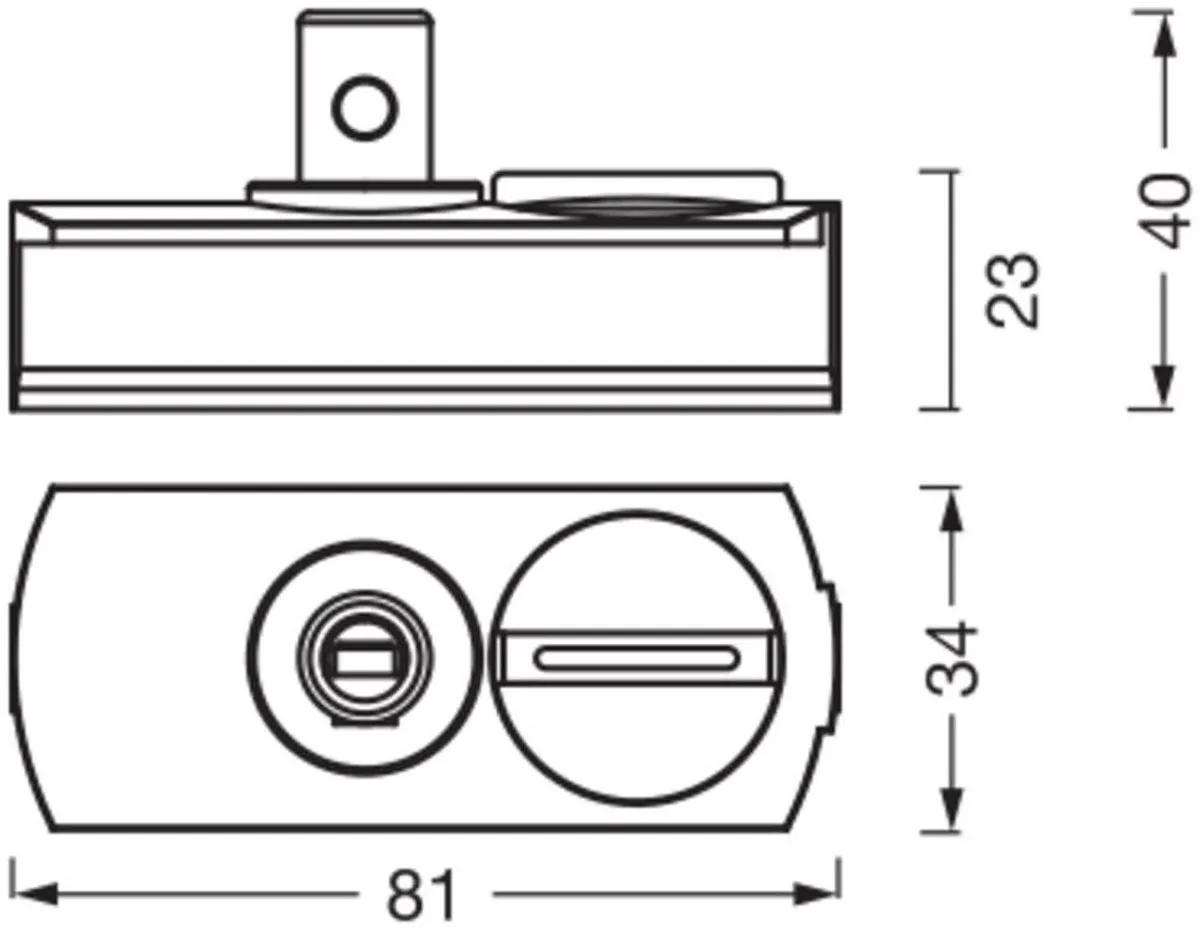 LEDVANCE Tracklight Pendelverbinder - Zwart