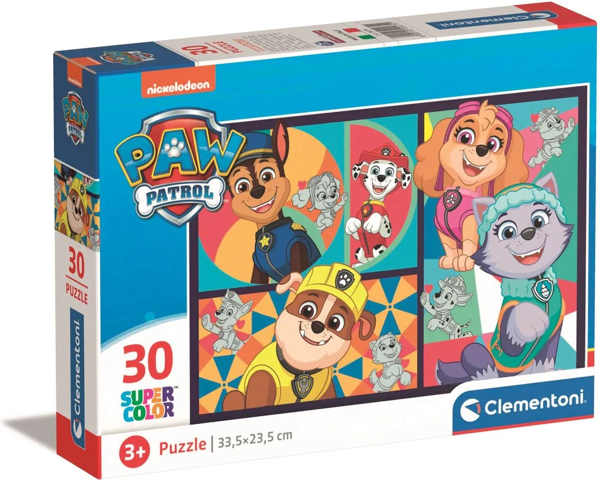 Clementoni Paw Patrol Puzzel 30 Stuks