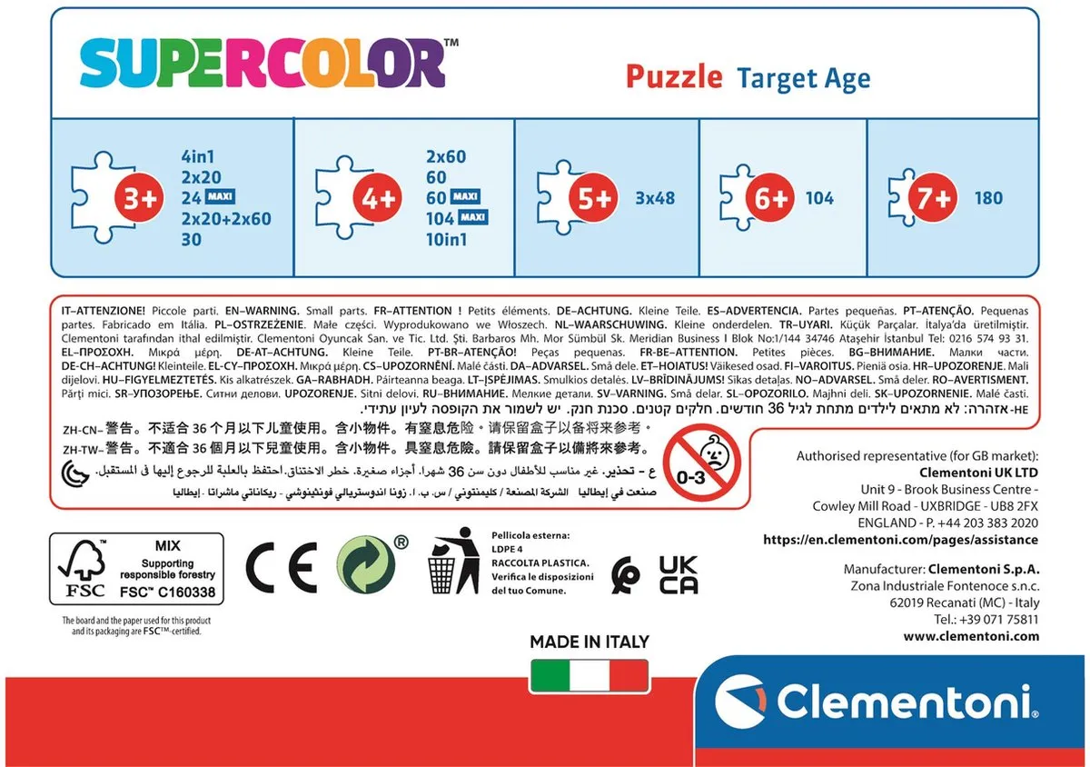 Clementoni Paw Patrol Puzzel 30 Stuks - Multicolor