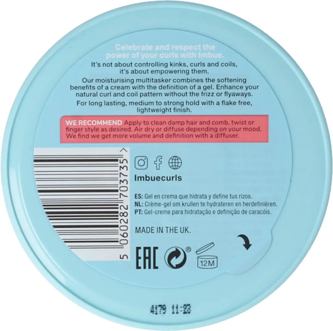 Imbue Curl Empowering Crème Gel 200ml