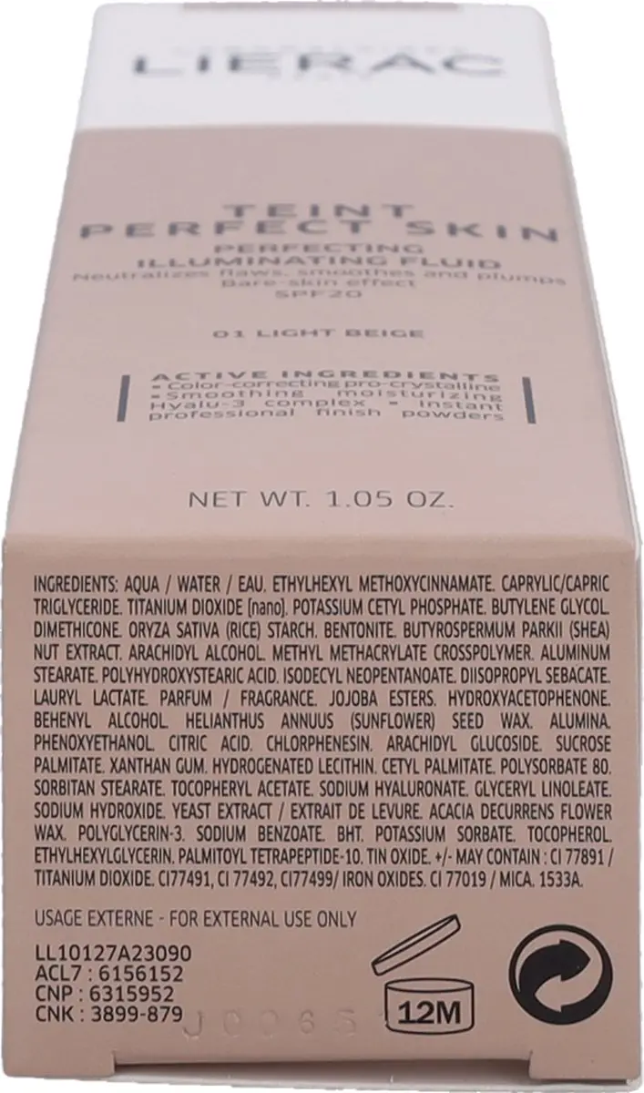 Lierac Teint Perfect SPF20 - 30ml - Light Beige