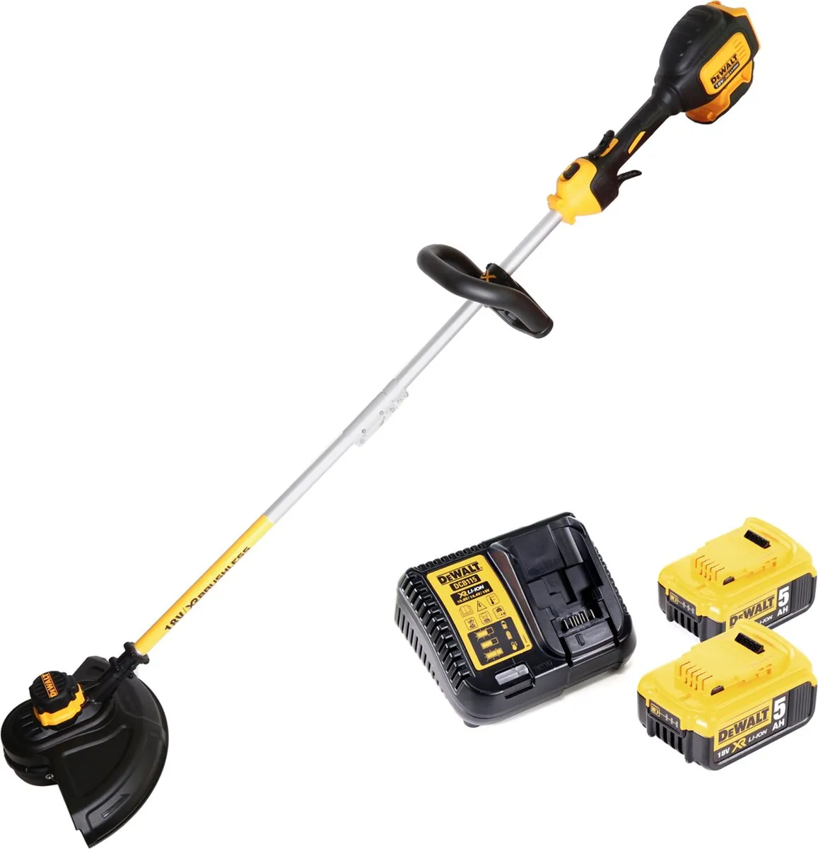 DeWalt DCM 561 PBS Grastrimmer 18V Brushless - 2x 5.0Ah + Lader