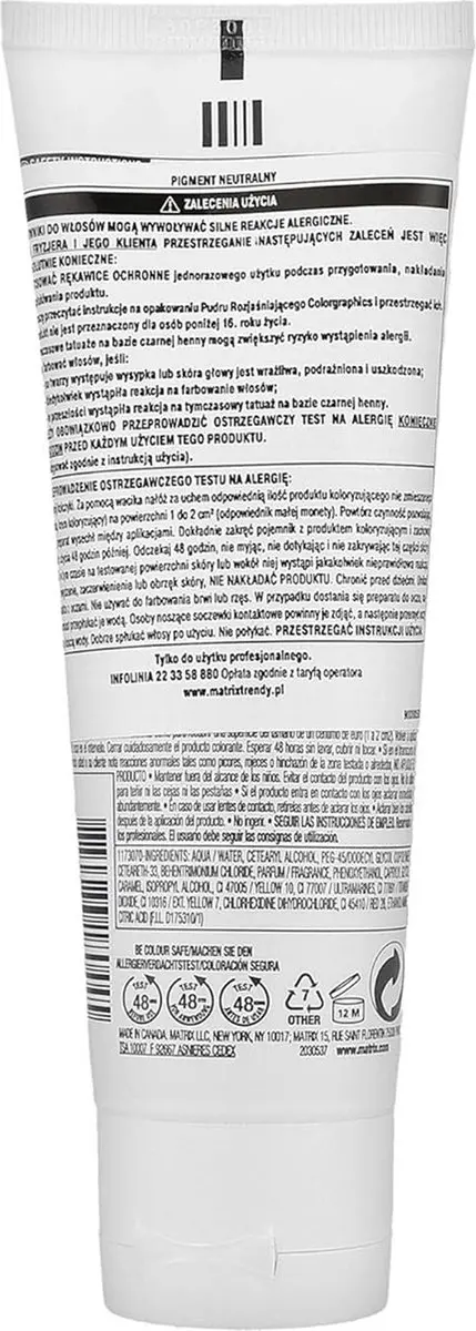 Matrix Colour Graphics Lift And Tone Neutral Toner 118ml