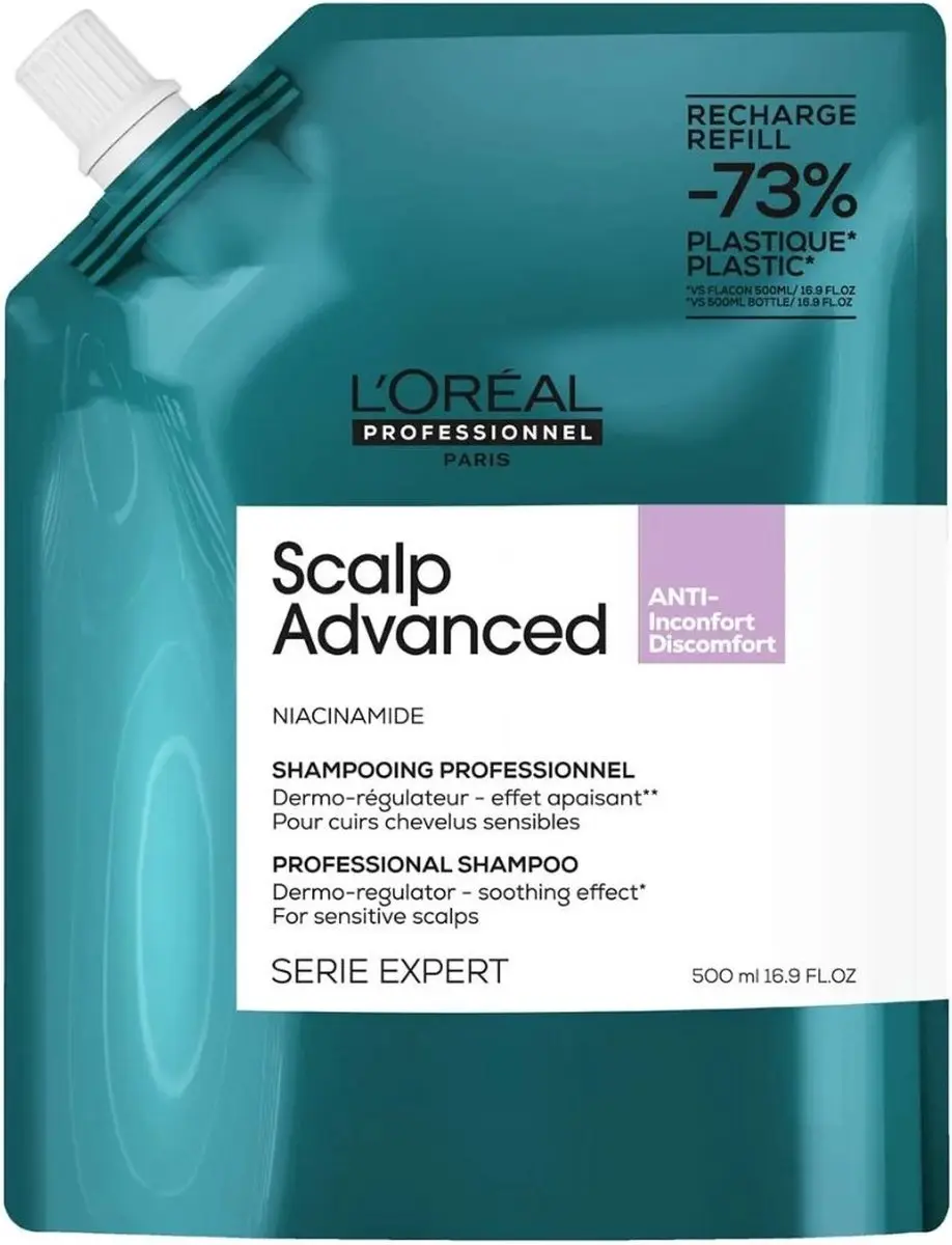 L'Oréal Professionnel Scalp Advanced Shampoo Navulverpakking 500ml