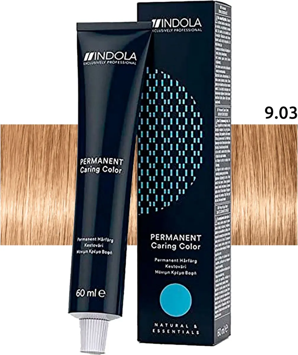 Indola Profession Color 9.03+ Very Light Blonde Permanent Haarverf 60ml