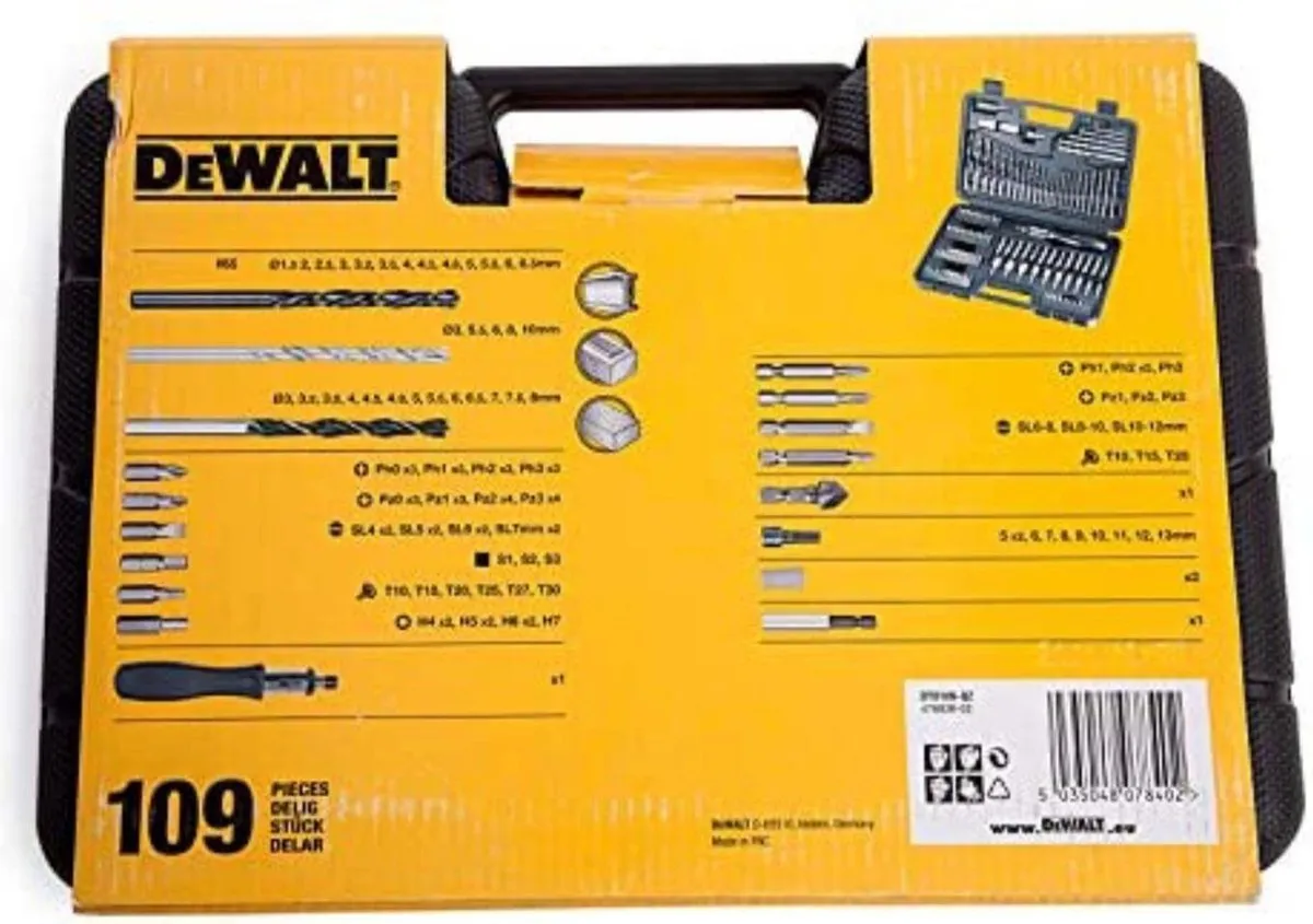 DeWalt DT0109-QZ Accessoireset - 109-delig