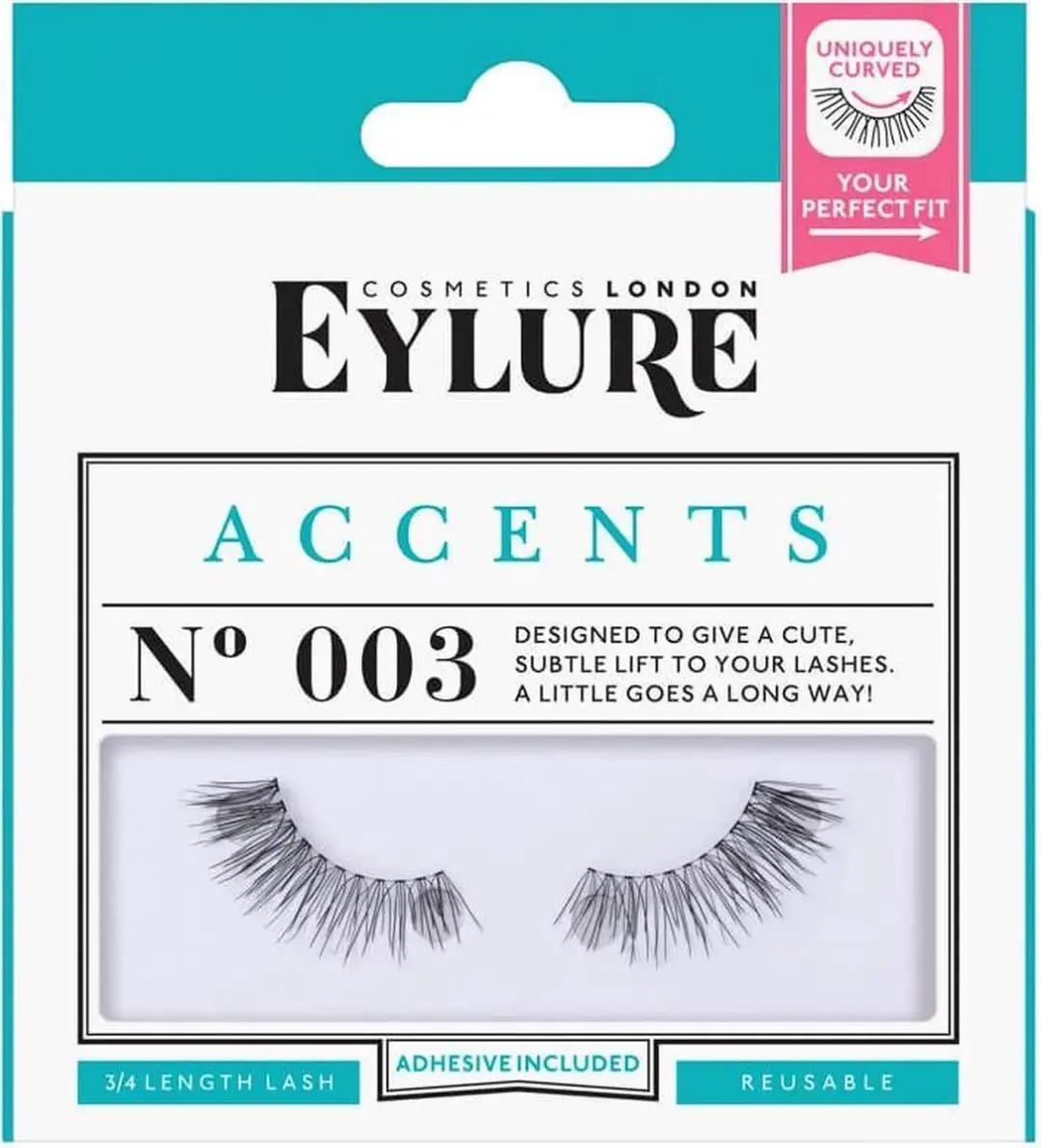 Eylure Naturals 3/4 Valse Wimpers 003 - Zwart