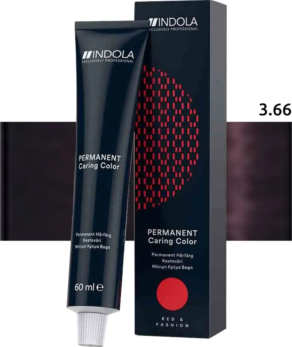 Indola Profession Permanent Caring Color 3.66 60ml