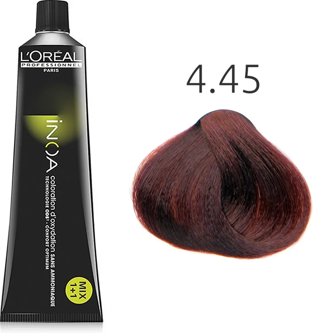 L'Oréal Paris INOA 4.45 Koper Mahoniebruin Permanent Haarkleur 60g